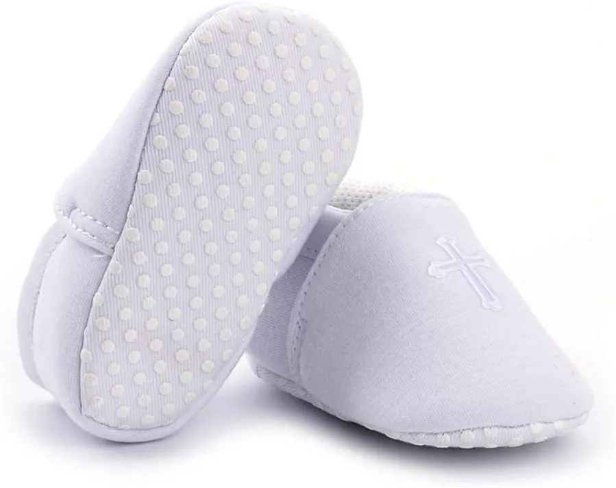 Baby Boys Soft Cross Baptism Christening Shoes Premium Sole Infant/Toddler Sneaker