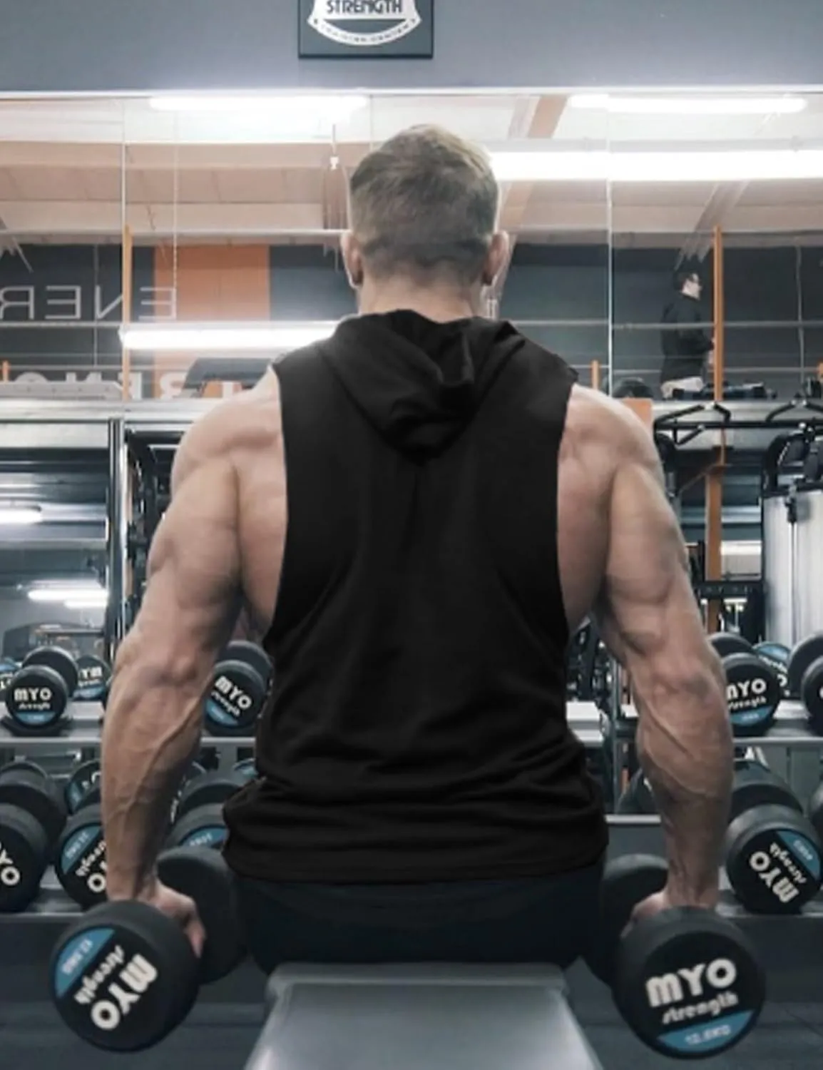 COOFANDY Men's Workout Hooded Tank Tops Bodybuilding Muscle Cut Off T Shirt Sleeveless Gym Hoodies