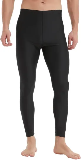 Mens Swim Pants Long UV Sun Protection Swim Tights Surf Water Leggings Rash Guard Swimming Pants Quick Dry