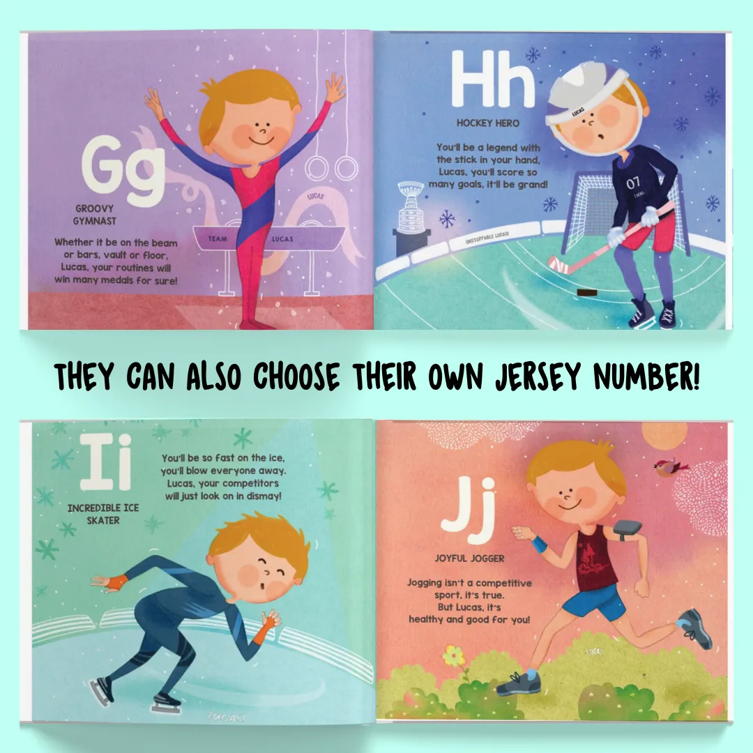 Personalised Storybook - ABC - What Will I Be? (The Sports Edition!)