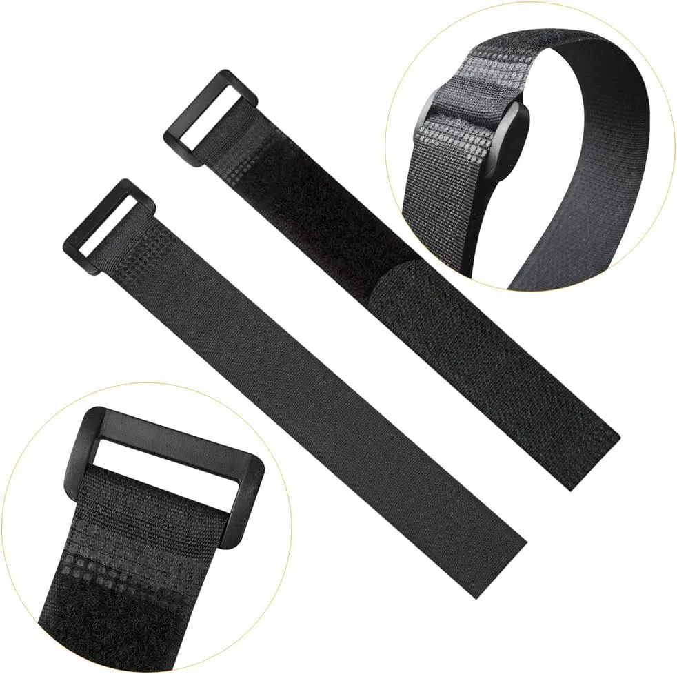 Reusable Fastening Cable Straps and Cable Ties Set 20 Pack(8"-12"-18"), Adjustable Multi-Purpose Hook and Loop Cord Ties to Keep Cords Organized and Tidy