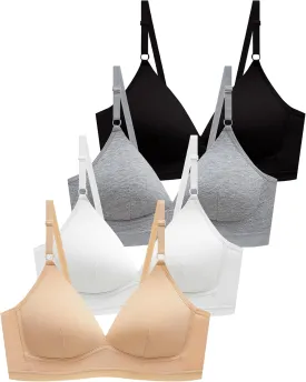 SALIA GIRL Soft Padded Bras for Girls & Teens 12-14, No Wires Cotton Developed Training Bras