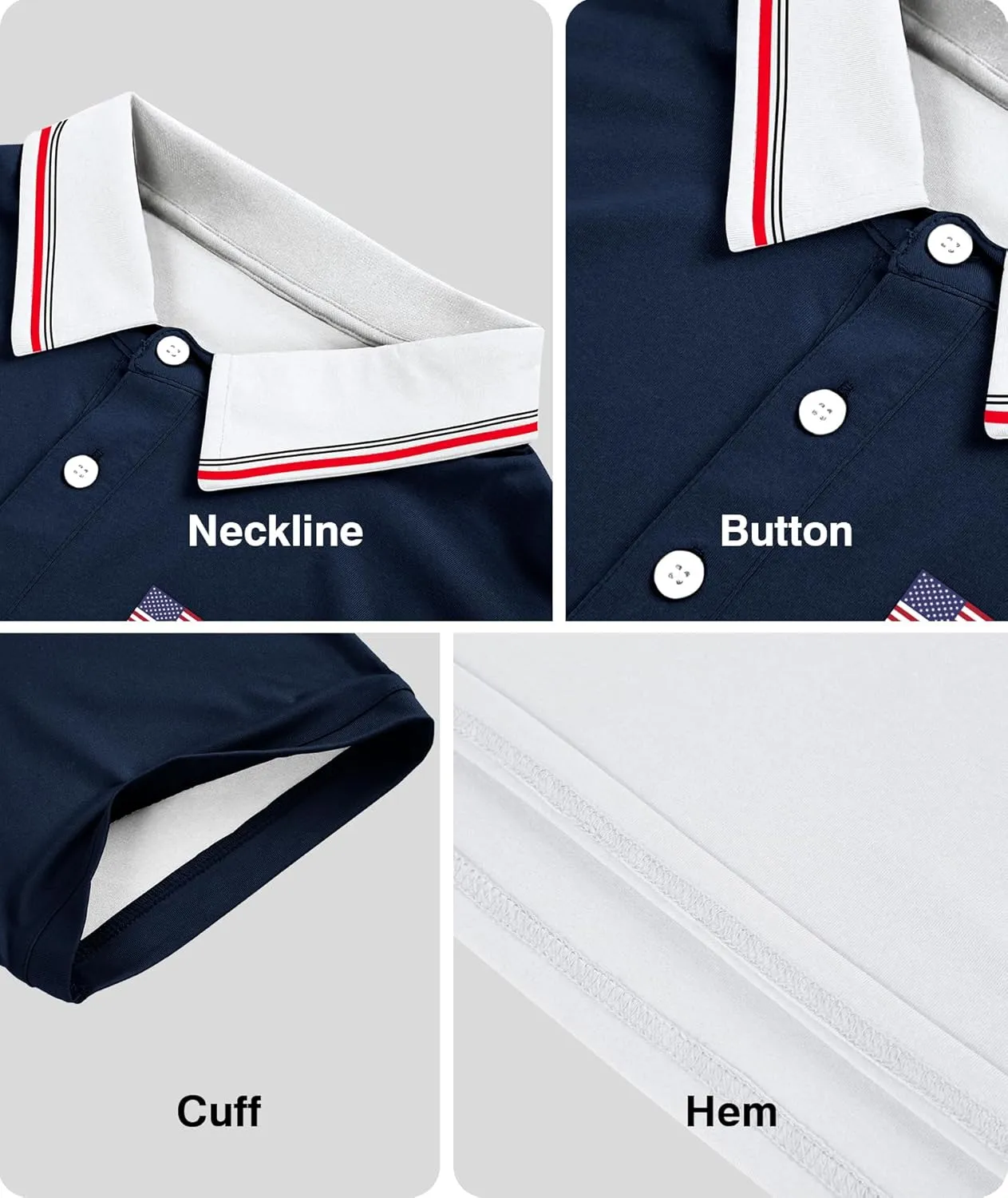 ZITY Golf Polo Shirts for Men Short Sleeve Athletic Tennis T-Shirt